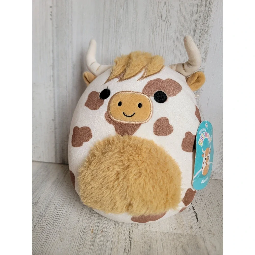 Squishmallow cow Alonzo longhorn animal toy plush zoo home decor farm